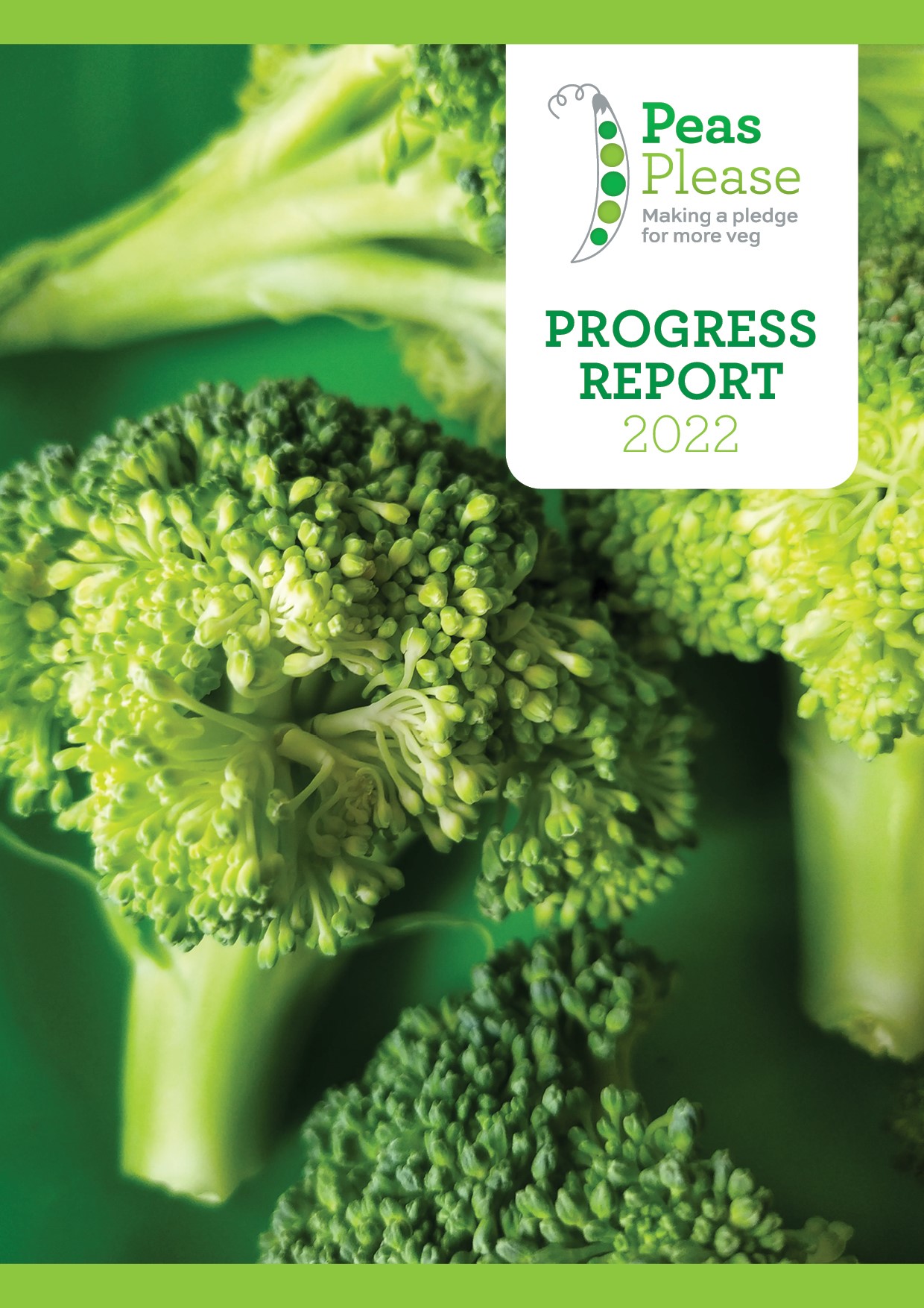 Cover of the Peas Please Progress Report 2022