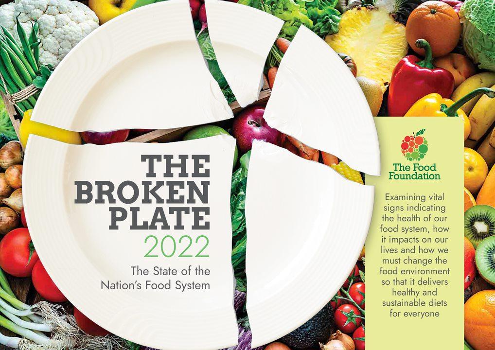 Clawr Adroddiad 'The Broken Plate 2022'